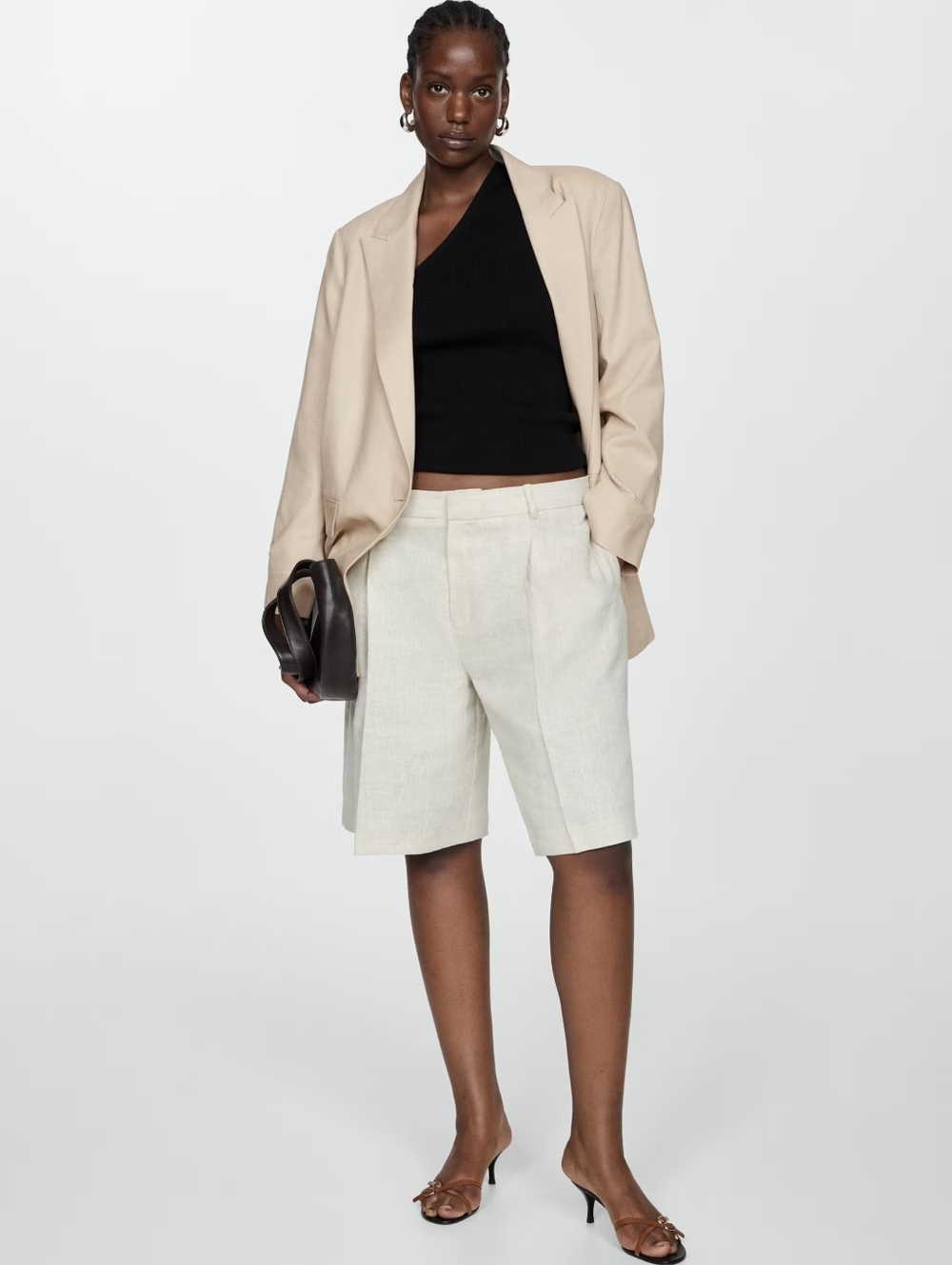 Linen jacket with buttoned cuffs - Picture 5 of 10